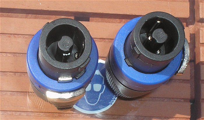 hq3 Stecker Steckverbinder 4polig für PA Lautsprecher Speaker Audiosands