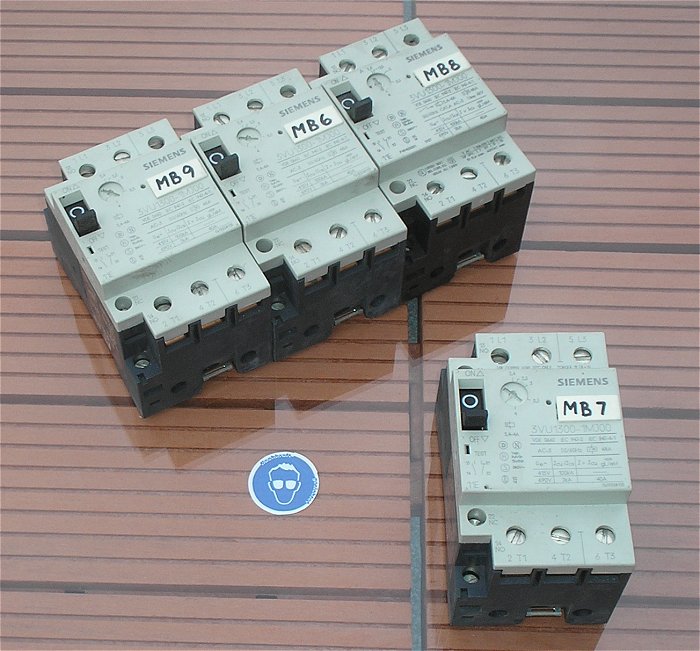 hq Motorschutzschalter Leistungsschalter 2,4-4A Ampere Siemens 3VU1300-1MJ00