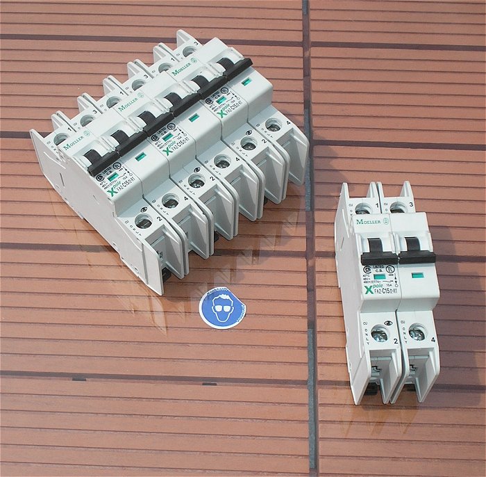 hq Leitungsschutzschalter LSS Automat Sicherung C15 A Ampere 2polig Moeller Xpole FAZ