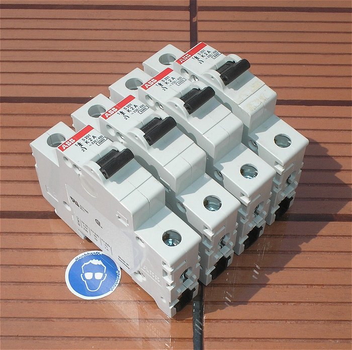 hq 4x Leitungsschutzschalter LS Automat Sicherung K2 1polig ABB S201