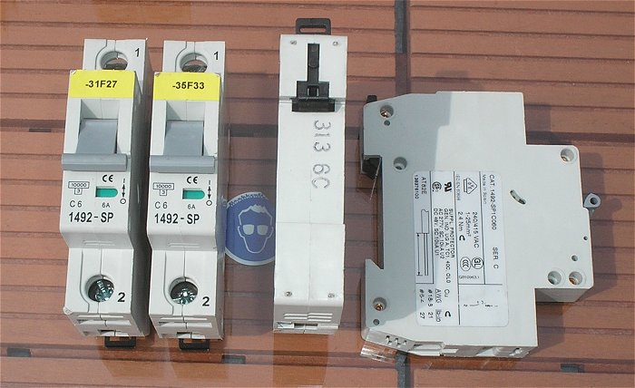 hq1 10x Leitungsschutzschalter LSS Automat Sicherung C6 A Ampere 1polig