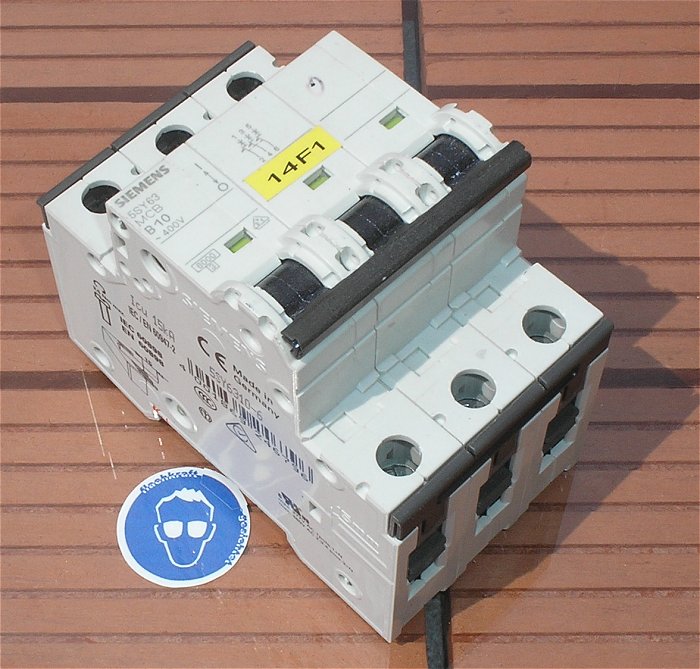 hq Leitungsschutzschalter LSS Automat Sicherung B10 A Ampere 3polig Gehäusemangel