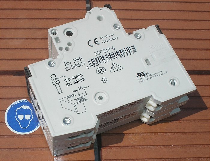 hq2 Leitungsschutzschalter LS Automat Sicherung B10 2polig Siemens 5SY72