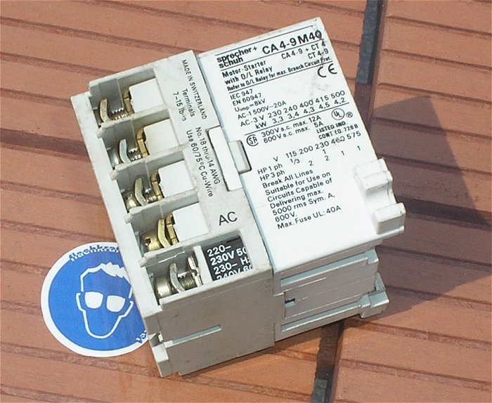 hq1 Schütz 230V Volt AC 4S Schließer Sprecher Schuh CA4-0-M40
