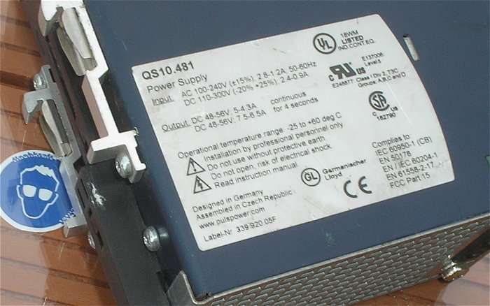 hq1 Netzteil Schaltnetzteil 230V Volt AC auf 48V DC 5A Ampere Puls QS10.481