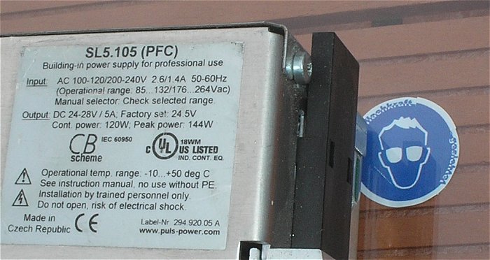 hq1 Netzteil Schaltnetzteil 230V Volt AC auf 24V DC 5A Ampere Puls SL5.105