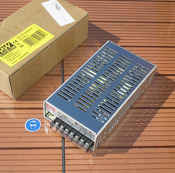 hq Netzteil 230V Volt AC auf 5V DC 20A Ampere MW Meanwell SP-100-5 EAN 4021087013147