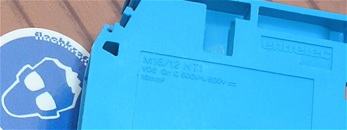 hq2 20x Trennklemme Reihenklemmen 16mm² N blau ABB Entrelec M16 12 NT1 EAN 2050001941497