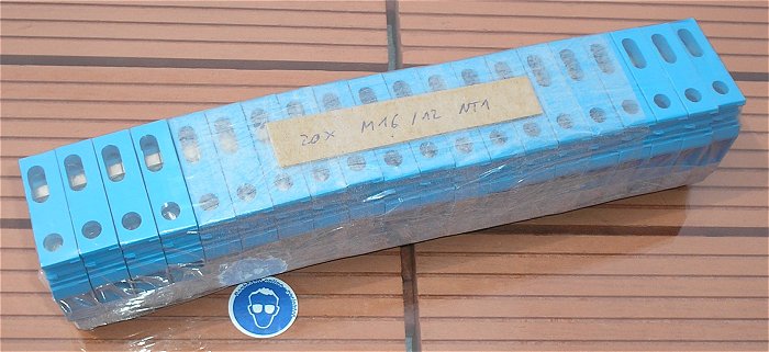 hq3 20x Trennklemme Reihenklemmen 16mm² N blau ABB Entrelec M16 12 NT1 EAN 2050001941497