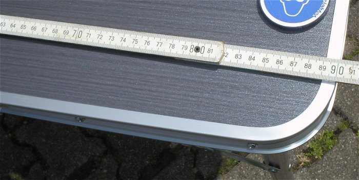 hq4 flachkraft Tisch Klapptisch Campingtisch 90 x 60 x 72cm Nr.2 aus Set Deuba  EAN 4250525375817