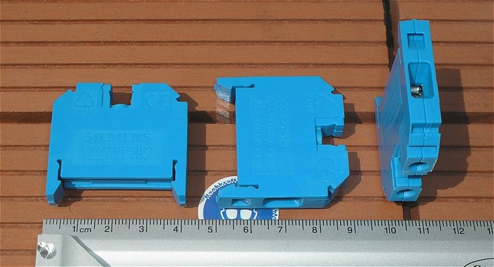 hq1 50x Klemme Reihenklemme 6mm² N blau Siemens 8WA1 011 8WA1011-1BH23 EAN 4011209160224