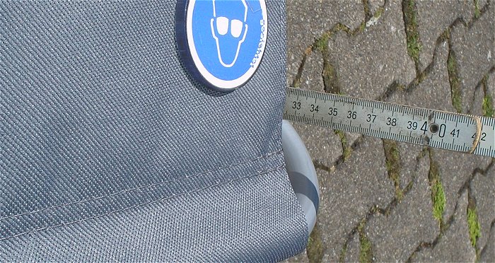 hq3 2x kleine Falthocker Klapphocker Mini Campinghocker Faltsitz Klappsitz grau