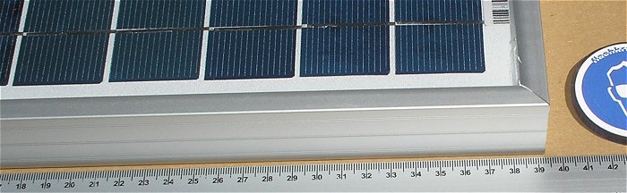 hq5 Solarpanel Solarmodul Solarzelle 30W Watt für 12V Volt DC 18V 1,67A max Lux Pro