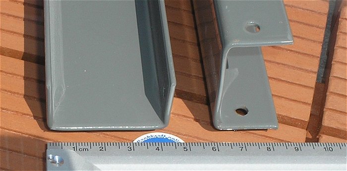 hq1 Stahlstange U-Profil Winkeleisen Winkelstahl Metallwinkel grau ca 45x25mm 908mm 