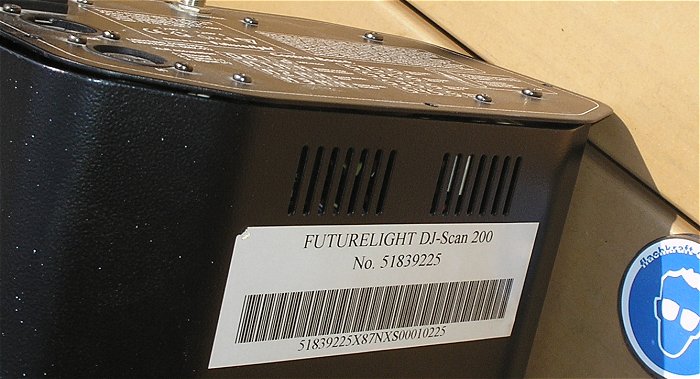 hq1 Scanner MSD Entladungslampe DMX 512 Futurelight DJ-Scan 200 51839225 