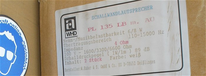 hq5 7 Stück PA ELA 100V Lautsprecher mit Trafo u.a. WHD PL 135 LB UPM 140 S T6 