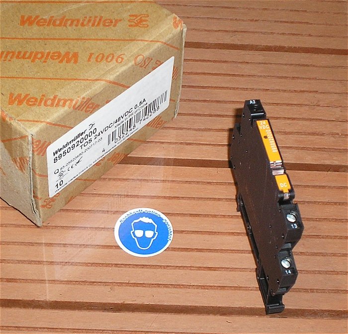 hq Optokoppler IN 24V OUT 48V DC 500mA Weidmüller TOS 24VDC 48VDC 0,5A EAN 4032248742288