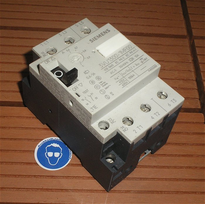 hq Motorschutzschalter Leistungsschalter 0,6-1A Ampere Siemens 3VU1300-1MF00