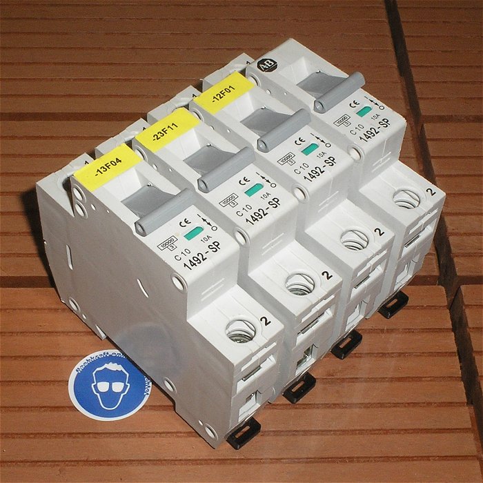 hq 4x Leitungsschutzschalter LS Automat Sicherung C10 1polig Allen Bradley