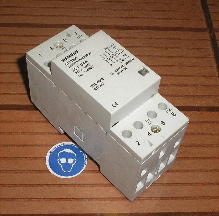 hq Schütz Installationsschütz 230V Volt AC 4S Schließer Siemens 5TT3801 5TT3 801