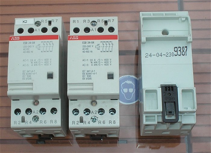 hq1 Schütz Installatationsschütz 230V Volt AC DC 4Ö Öffner ABB ESB 24-04