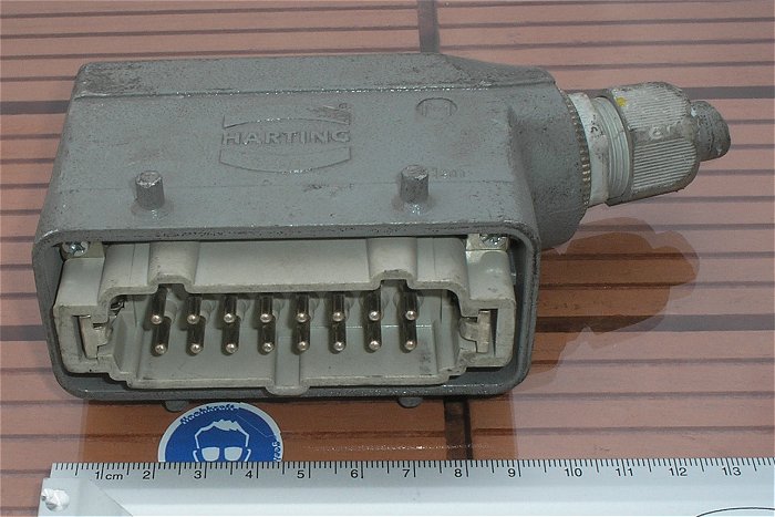 hq4 Steckverbinder Tüllengehäuse male männlich 16polig 500V 16A Harting Han 16 E-M