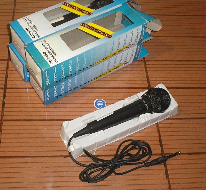 hq 4x Hand Mikrofon Audio Kabel Mono Klinke 6,35mm DM-202 EAN 5901436731252