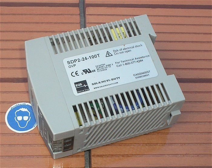 hq1 Netzteil Schaltnetzteil 230V Volt AC auf 24V DC 2,1A Ampere Sola SDP2-24-100T