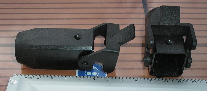 hq4 1 Stück Tüllengehäuse schwarz für Baugröße 3A Harting Han K4 8-M EAN 2050003021272