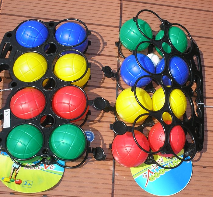 hq eineinhalb Sets Boccia Spiel Kugeln Outdoor Vedes 74000657 EAN 4022498573916