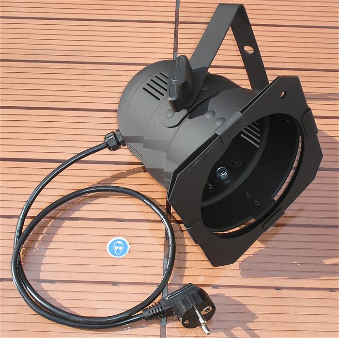 hq 2x PAR 38 Spot Scheinwerfer Gehäuse schwarz E-27 Sockel Steinigke EAN 4026397414295