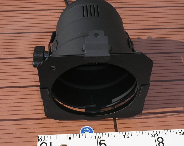 hq4 2x PAR 38 Spot Scheinwerfer Gehäuse schwarz E-27 Sockel Steinigke EAN 4026397414295