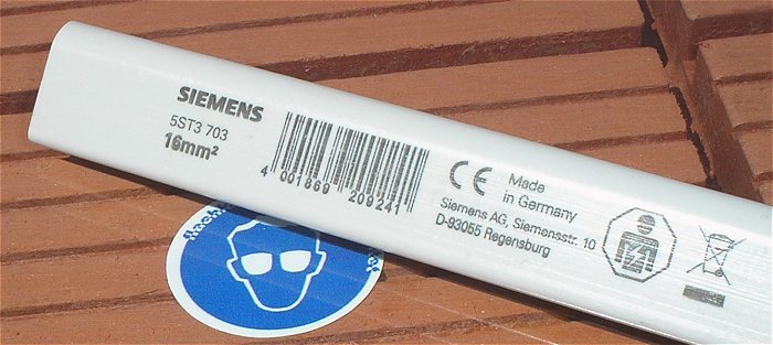 hq3 Sammelschiene Stiftsammelschiene 16mm² 1P ca 97cm Siemens 5ST3703 EAN 4001869209241