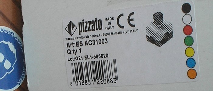 hq1 nur das Tastergehäuse 1fach Gehäuse AP Aufputz Pizzato ES AC31003 EAN 8018851220883