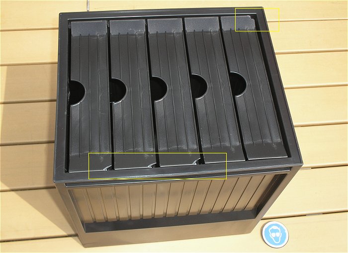 hq2 Schubladenbox System-Box schwarz DIN C4 5 Schubladen HAN 1450-13 EAN 4012473145047