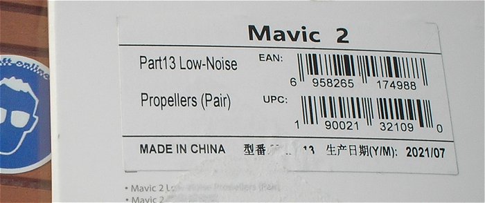 hq1 Propeller Proppeller Satz Low Noise DJI Mavic 2 190021321090 EAN 6958265174988