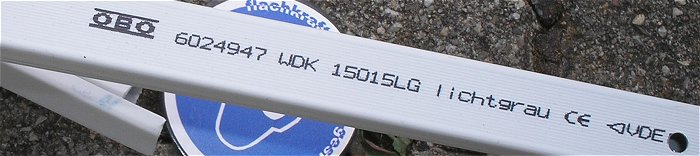 hq4 Wandkanal Deckenkanal 15x15mm ges. ca. 8m Obo Bettermann WDK 15015 EAN 4012196667338