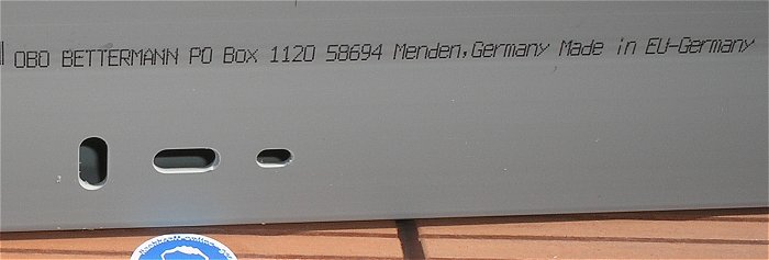 hq5 4x 2m halbiert Kabelkanal 90x40 Obo Bettermann 6021018 WDK40090GR EAN 4012196016877