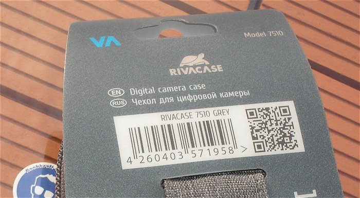 hq1 Tasche Koffer Digital Schutz Case für Kamera Rivacase 7510 grey EAN 4260403571958