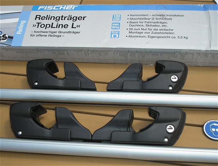 hq1 Grundträger Relingträger für Auto PKW Topline L Fischer 126004 EAN 4008153011801