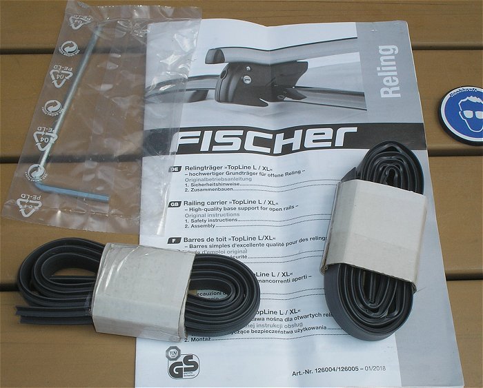 hq4 Grundträger Relingträger für Auto PKW Topline L Fischer 126004 EAN 4008153011801