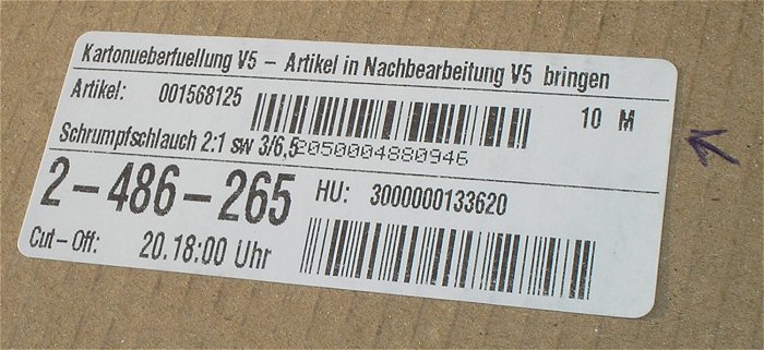 hq4 ca 40m Schrumpfschlauch (ca 10m 2:1 0,75⁄2,5 - 3:1 1⁄3 - 2:1 2⁄4,5 - 2:1 3⁄6,5)