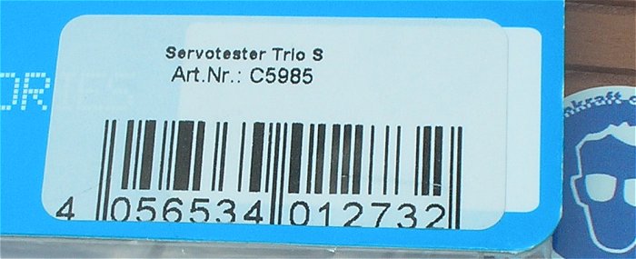 hq2 Tester für Servomotor Servotester Modellbau Trio S Pichler C5985 EAN 4056534012732
