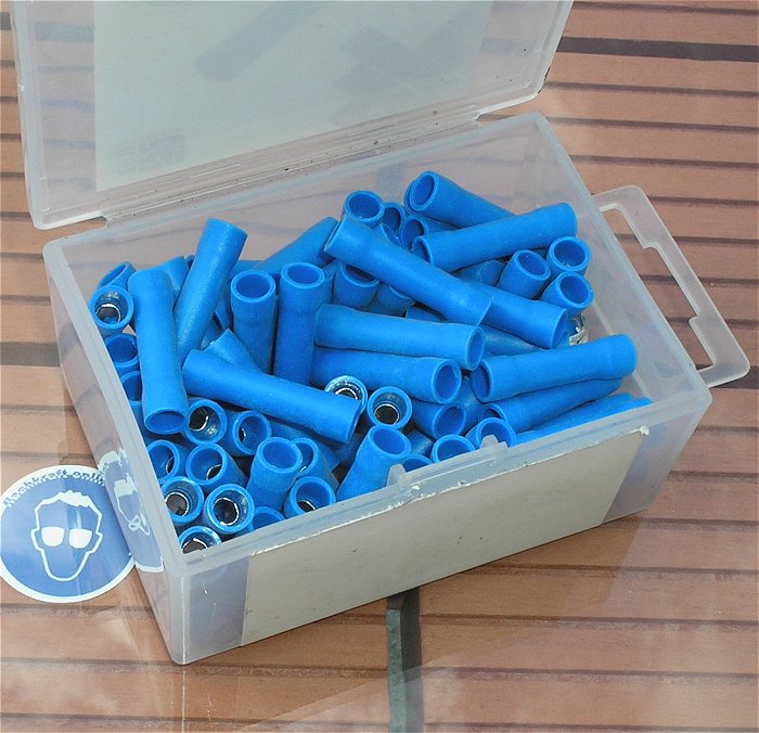 hq ca 100x Stoßverbinder 1,5 - 2,5mm² blau Tru Components 1571364 EAN 4016139268712