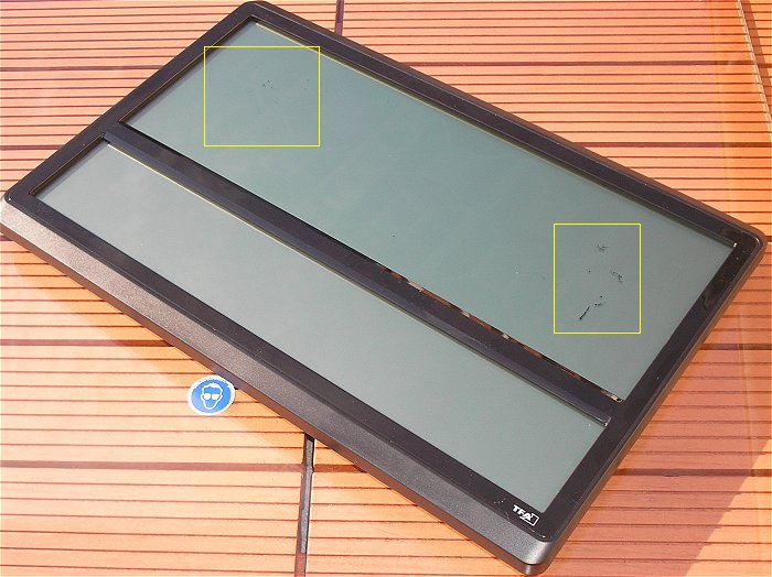 hq2 große Funkuhr Wanduhr LCD Display DCF77 TFA Dostmann 60.4521.01 EAN 4009816036896