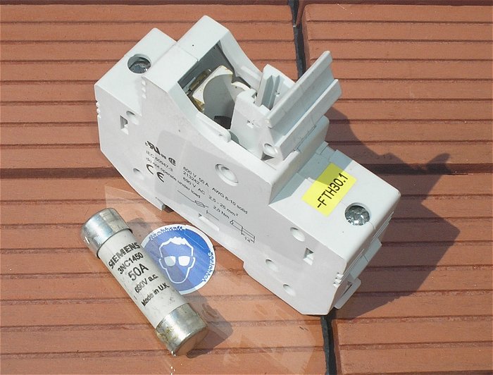 hq3 Sicherungssockel 14x51 50A Ampere für Hutschiene Siemens 3NW7 111 3NW7111