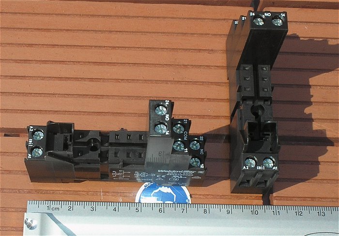 hq3 10x Sockel für Printrelais Hutschiene Weidmüller SRC-I 2CO 8869490000