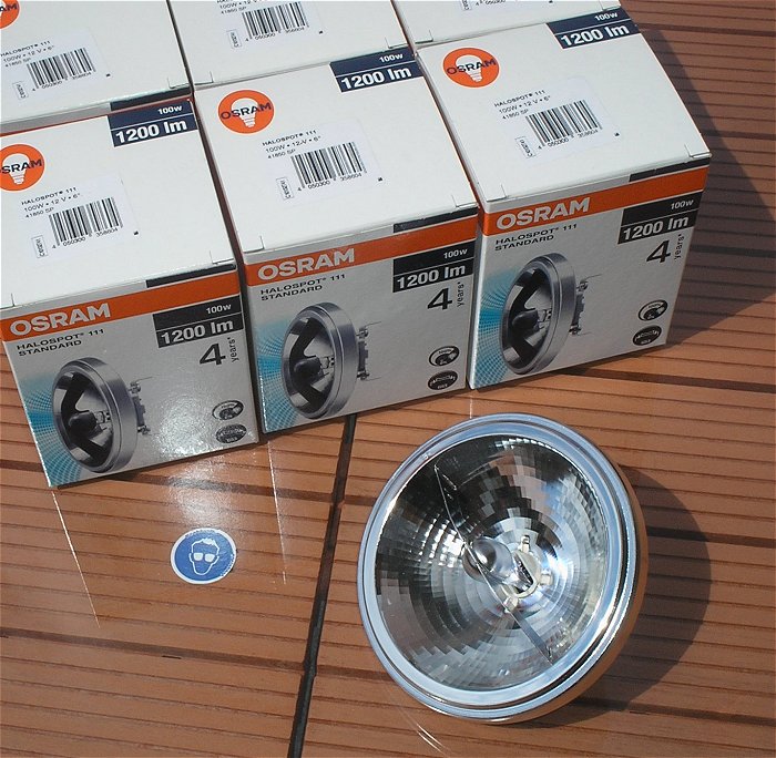 hq Leuchtmittel PAR36 12V 100W Osram Halospot 111 G53 41850SP EAN 4050300358604