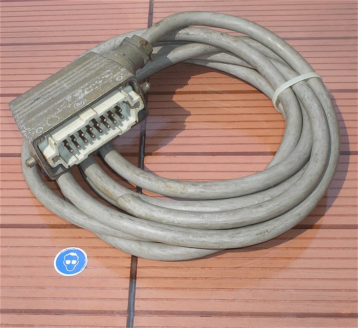 hq Steuerleitung Kabel + Last Stecker Steckverbinder Walther 16polig männlich male