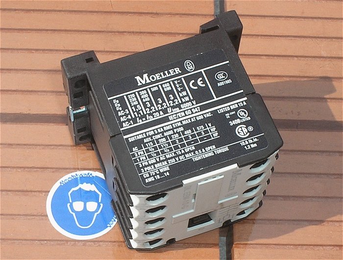 hq1 Schütz Leistungsschütz 24V Volt DC 3S1S Moeller DILEEM DIL EEM-10-G
